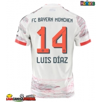 Camisa de Futebol Bayern Munich Luis Diaz #14 Equipamento Secundário 2025-26 Manga Curta